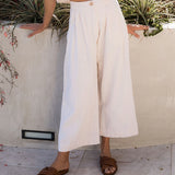 The Pleated Culotte Linen Pant