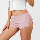Women's Pajama Shorts Side Split Elastic Waist