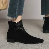Vivienne Italian Crest Suede Boots
