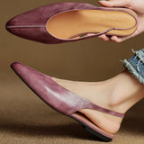 Lido Italian Leather Slingback Flat