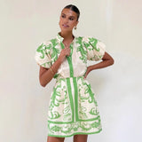 Kelsey Linen Floral Two-piece Dress