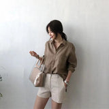 The Soft Linen Open Collar Shirt