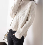 Cambria Cable Turtleneck Sweater