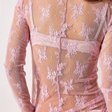 Liana Lace Transparent Top