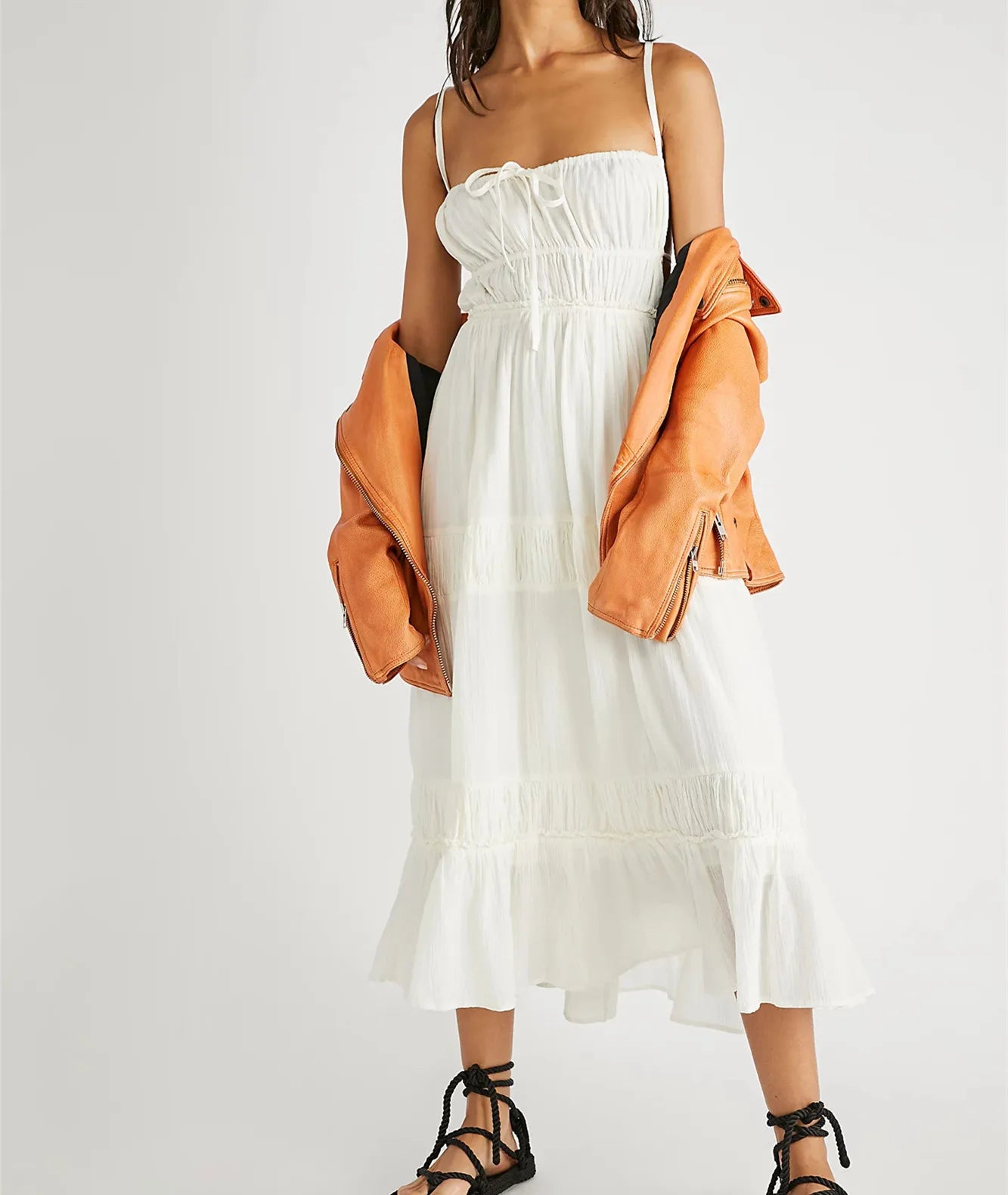The Ruched Cutout Maxi Dress