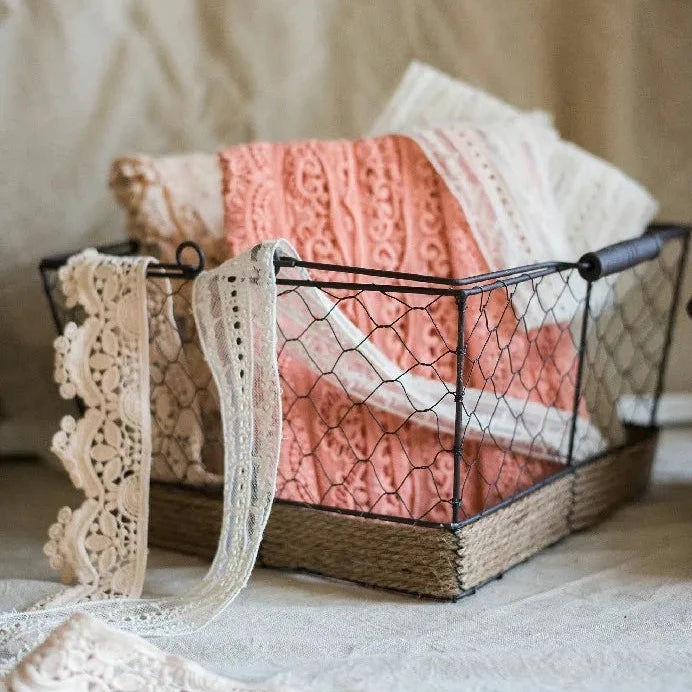 Rustic Ironwork Kitchen Baskets