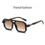 Stark Square Retro Shades in Camel — Sunglasses