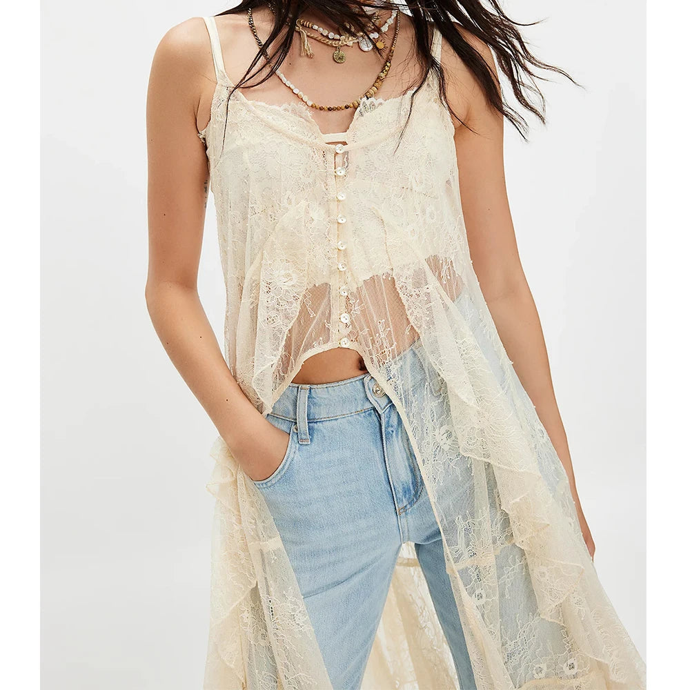 The Layered Lace Maxi Cami