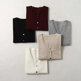 Céline V-Neck Cashmere & Silk Cardigan