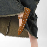 Evelyn Studded Mary Janes