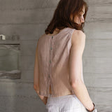 The Reversible Linen Crop Top