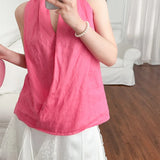 Valienne Drape Linen Vest
