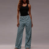 Polka Dot Wide-Leg Trouser