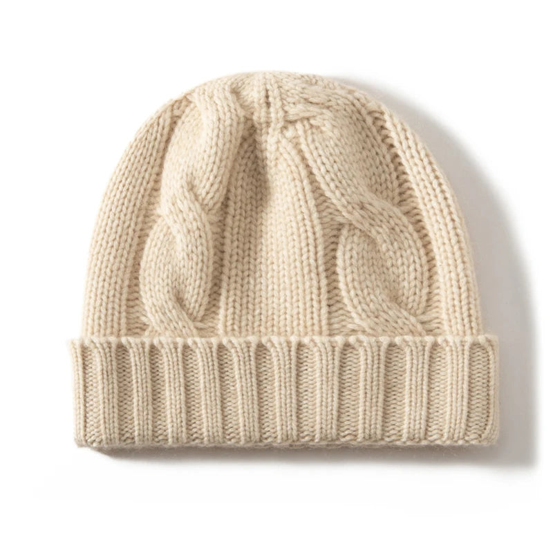 Wren Cable Cashmere Beanie