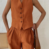 Marlowe 100% Linen Trouser Set