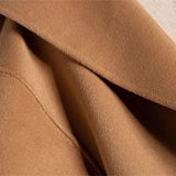 Camel-Hair Long Pointed Coat