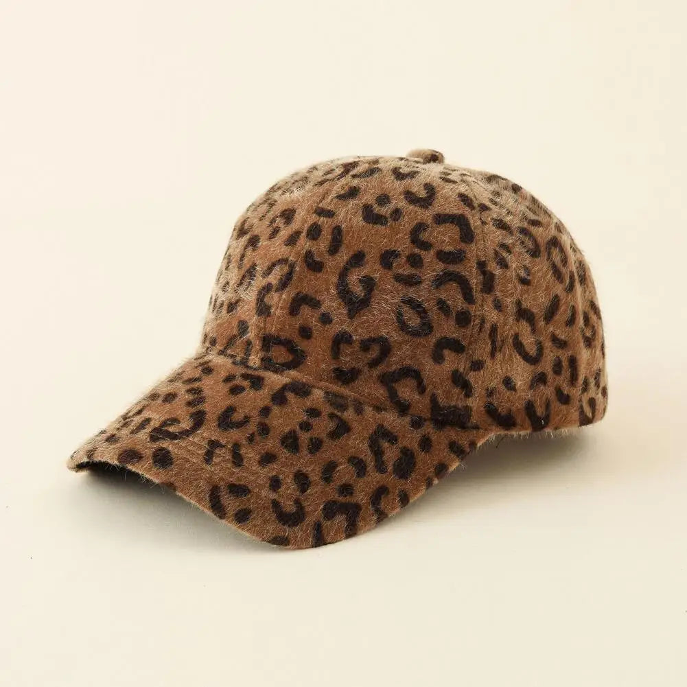 Wild Style Plush Leopard Cap