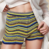 Solari Cotton Knit Stripe Shorts