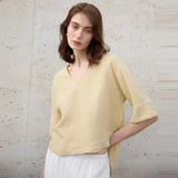 The Hemp V-Neck Boxy Top