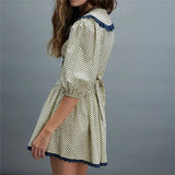 Ellen Lace Collar Mini Dress