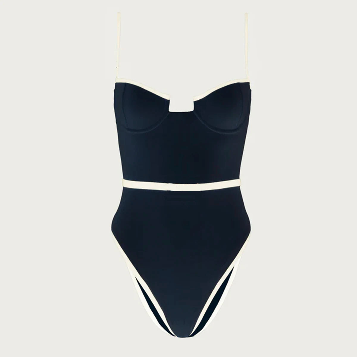 Riviera High-Waist Monokini — Swimwear