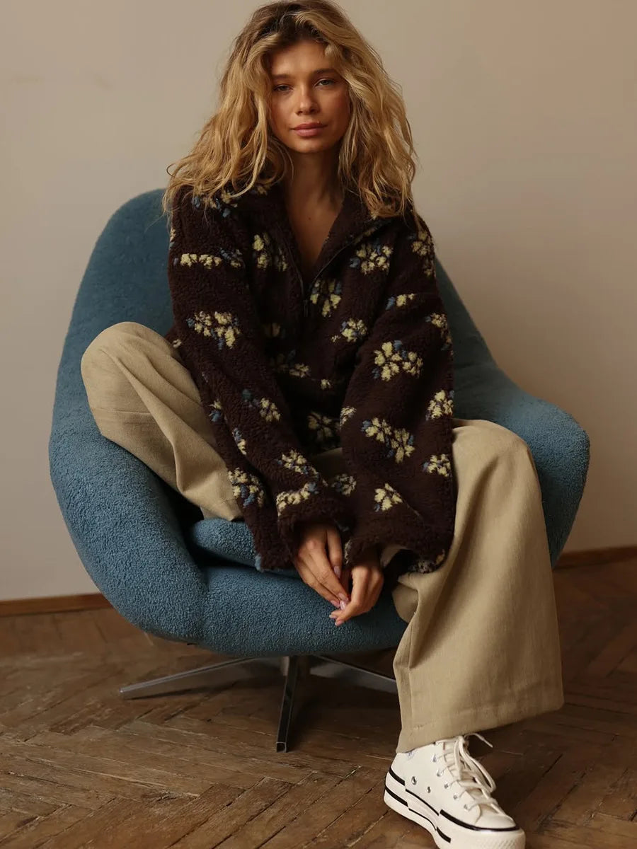 Dahlia Fleece Half-Zip Pullover