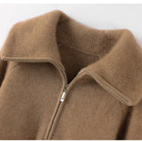 Victoire Half-Zip Stand Collar Sweater