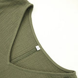The Gauze V-Neck Crop Tee