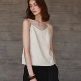 Women’s Linen V-Neck Camisole Top