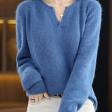 Brushed Mink Wool Pullover