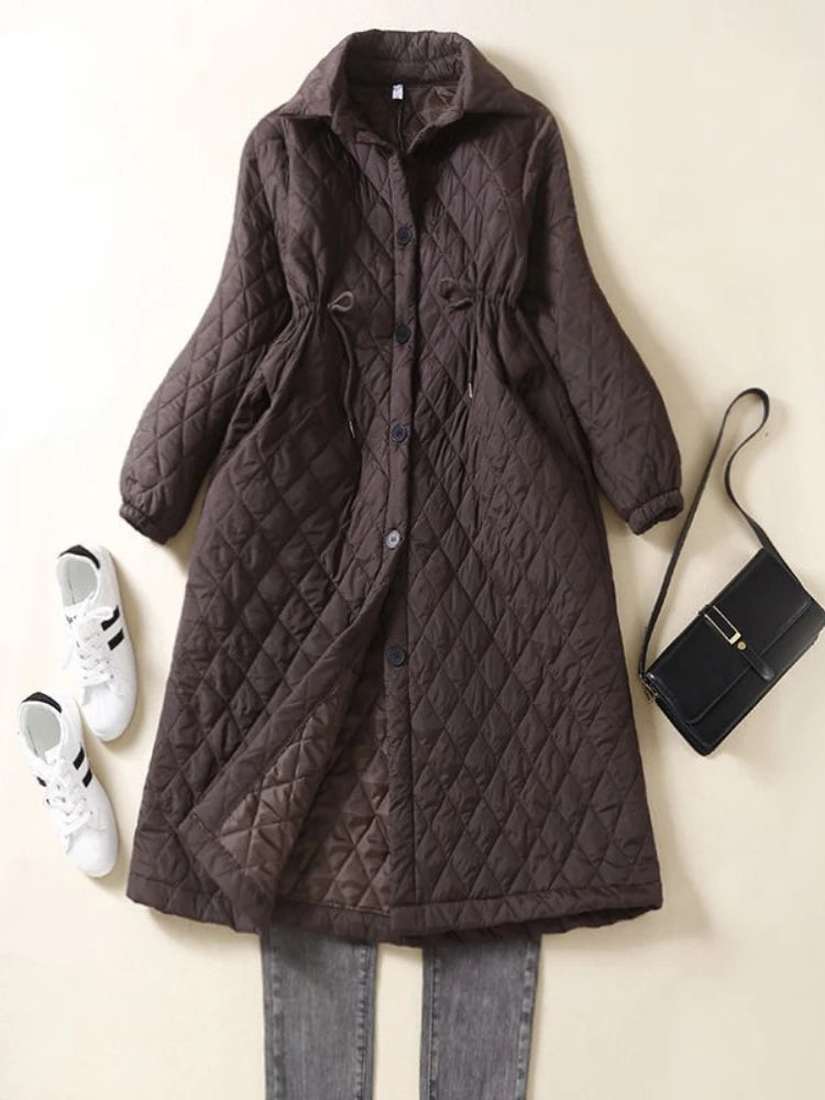 Maren Quilted Long Coat