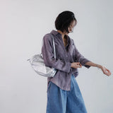 The Pleated Linen Button Shirt