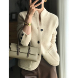 Solène Waffle-Knit Cardigan