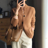 Solène Waffle-Knit Cardigan