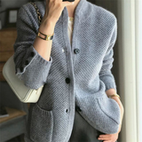 Solène Waffle-Knit Cardigan