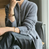 Solène Waffle-Knit Cardigan