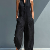 Colette Linen Loose-Fit Jumpsuit