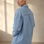 Addison Casual Denim Jacket — Blue, banana_republic product shot