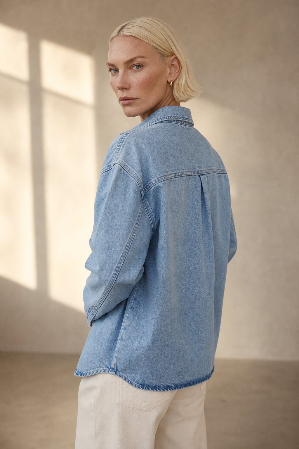 Addison Casual Denim Jacket — Blue, banana_republic product shot