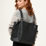 Women's 100% Wool Knit Hoodie Sweater Casual — White, studio product shot