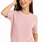 Larkin Seamless Pullover — Pink, studio product shot