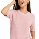 Larkin Seamless Pullover — Pink, studio product shot