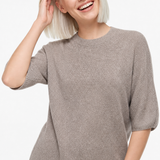Larkin Seamless Pullover — Camel, studio product shot