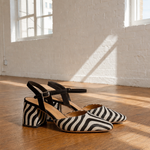 Nairobi Zebra Print Heel — Zebra, alo product shot