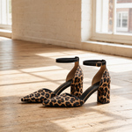 Nairobi Zebra Print Heel — Leopard, alo product shot