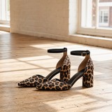 Nairobi Zebra Print Heel — Leopard, alo product shot