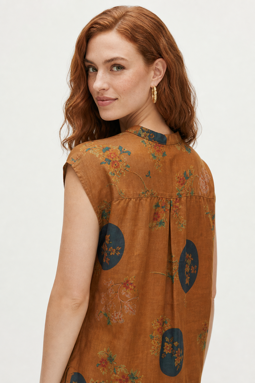 Larkin Blouse — Orange, jcrew product shot