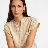 Larkin Blouse — Beige, jcrew product shot
