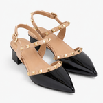 Lydia Pointed-Toe Heels — Black, jcrew product shot