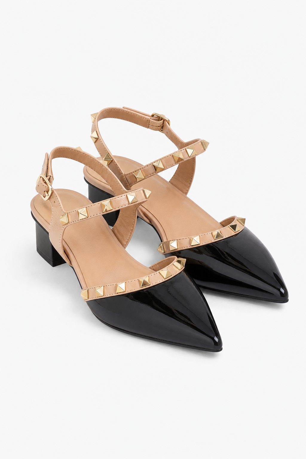 Lydia Pointed-Toe Heels — Black, jcrew product shot